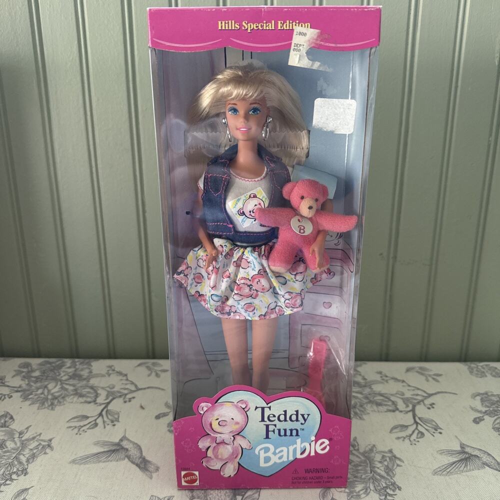 Barbie 1996 Teddy Fun Barbie 15684 Original Box Unopened HILLS SPECIAL EDITION